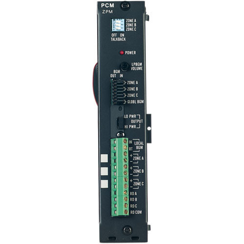 PCMZPM ZONE PAGING MODULE FOR PCM200 ZONE PAGING SYSTEM / PROVIDES 3 ZONES OF PAGING PER PCM200 SYSTEM