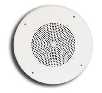 S86T725PG8UVR 8" SPEAKER 70V , W/BRIGHT WHITE GRILLE, RECESSED VOLUME CONTROL (VR)