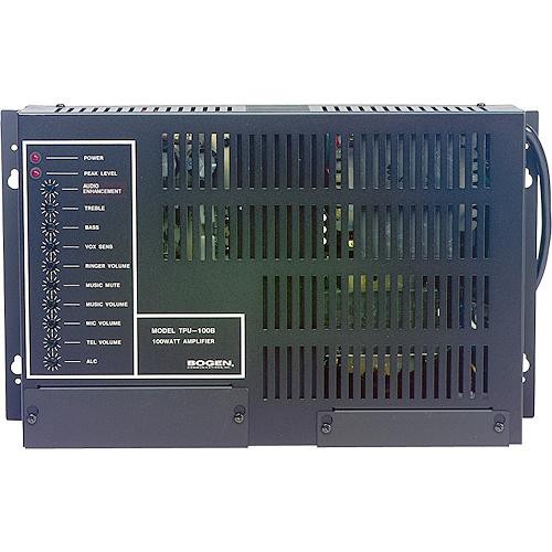 TPU60B AMPLIFIER 60W - SPECIALLY DESIGNED FOR TELEPHONE PAGING SYSTEMS / 3 INPUTS (1 TEL, 1 MIC, 1 AUX)