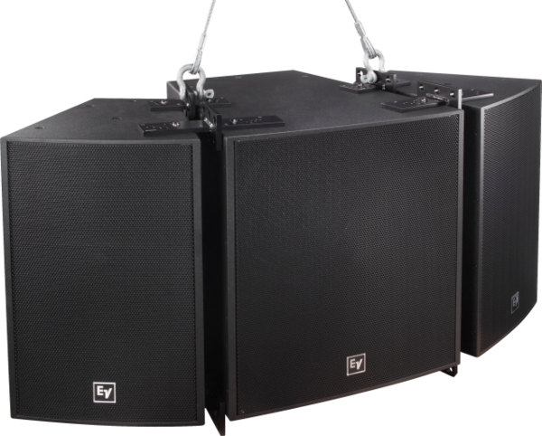 EVF-2151D-BLK DUAL 15IN, 1000 WATT SUBWOOFER SYSTEM, EVCOAT, BLACK, EXTERNAL CROSSOVER REQUIRED