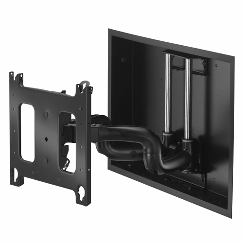 PNRIWUB LARGE LOW-PROFILE IN-WALL SWING DUAL-ARM MOUNT - 22" EXTEND/ *MUST ORDER A PAC501 IN-WALL ACCESSORY*