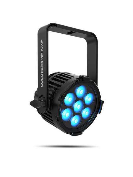 COLORDASHPARH7XIP RGBWAUV LED wash,2664 lumen output,flicker-free output w/ multiple PWM frequencies