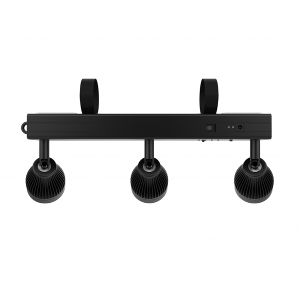 EZBAR BATTERY-POWERED BAR WITH THREE INDEPENDENT WARM WHITE PIN SPOTS