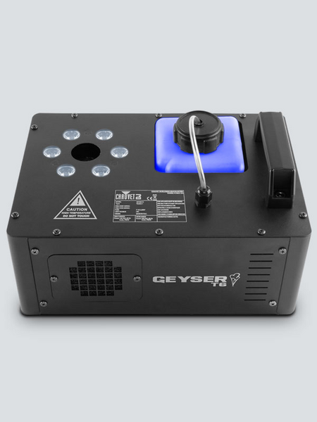 GEYSERT6 ILLUMINATES BURSTS OF WATER-BASED FOG WITH 6 TRI-COLOR (RGB) LEDS