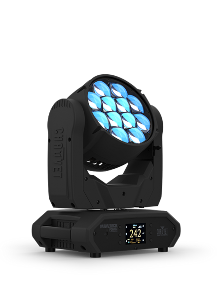 MAVERICKFORCE2BEAMWASH Fully featured RGBW LED yoke wash fixture,16-bit dimming,Built in virtual gobo wheel