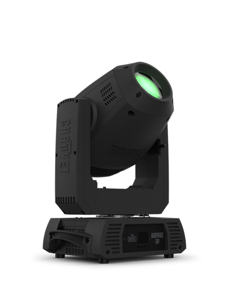 ROGUER1ESPOT COMPACT & LIGHTWEIGHT MOVING YOKE SPOT FIXTURE, 200W LED, 2 GOBO WHEELS, 3-FACET PRISM WHEEL, FROST
