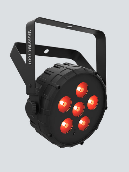 SLIMPART6BT LOW PROFILE HIGH OUTPUT WASH LIGHT FEATURING 6X TRI-COLOR (RGB) LEDS & BUILT-IN BLUETOOTH WIRELESS