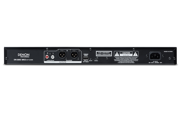 DN-300CMKII CD/MEDIA PLAYER WITH TEMPO CONTROL, PLAYS AUDIO FROM CD, USB AND 3.5MM SOURCES, 1RU