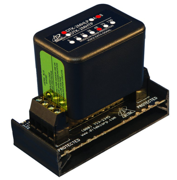 DTK-2MHLP48BWB 48V, 2 PAIR, HYBRID FIELD REPLACEABLE SUPPRESSION MODULE W/ HARDWIRED BASE