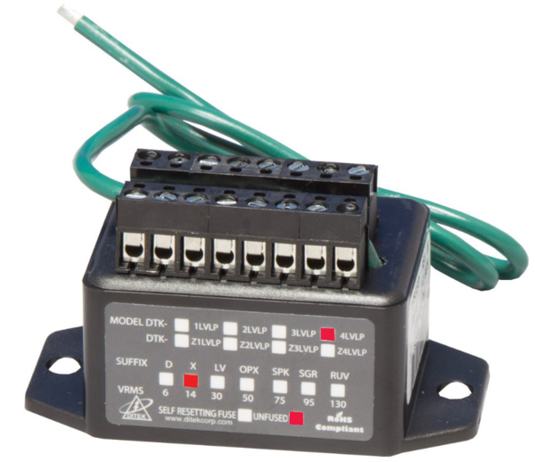 DTK-4LVLPX 4 PAIR - 14V- TERMINAL STRIP - 22-16 AWG
