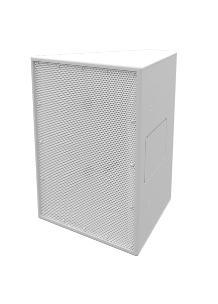 SH46-I-W 40 X 60 DEGREE TRAPEZOIDAL SPEAKER, PASSIVE INSTALL VERSION, WHITE