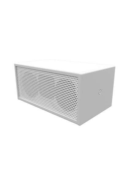 SHMICROFF-W 90 X 90 DEGREE DOWNFILL SPEAKER WITH A FLAT FRONT, PASSIVE INSTALL VERSION, WHITE
