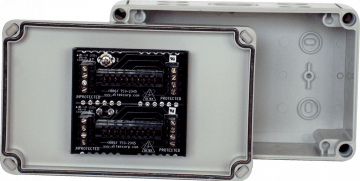 DTK-TSS3 PROTECTS  UP TO 4 PAIRS OF  SLC/IDC/NAC CIRCUITS.  DTK-2MB MOUNTED IN A NEMA 4X ENCLOSURE