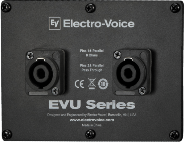 EVU-CDNL4 DUAL NL4 CONNECTOR COVER PLATE FOR ELECTRO VOICE EVU SERIES ONLY