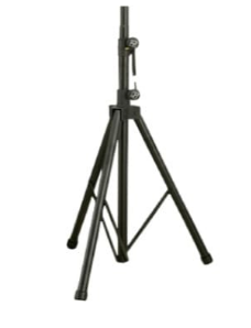 TSS-1(EV) ALL-ALUMINUM TRIPOD SPEAKER STAND, REVERSIBLE SHAFT WITH 1 3/8 IN TO 1 1/2 INCH DIAMETER TUBING.