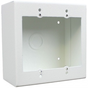 SMWB-2G-WHT 2 GANG SURFACE MOUNT GANG BOX /WALL BOX - WHITE