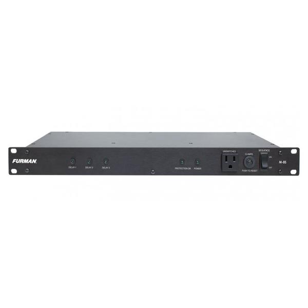 M-8S 15A STANDARD POWER CONDITIONER W/POWER SEQUENCING, 9 OUTLETS, 1RU, 10' CORD LENGTH