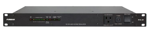 M-8X AR 15 AMP STANDARD POWER CONDITIONER, VOLTAGE REGULATION, 9 OUTLETS, LED VOLTMETER, 1 RACK UNIT