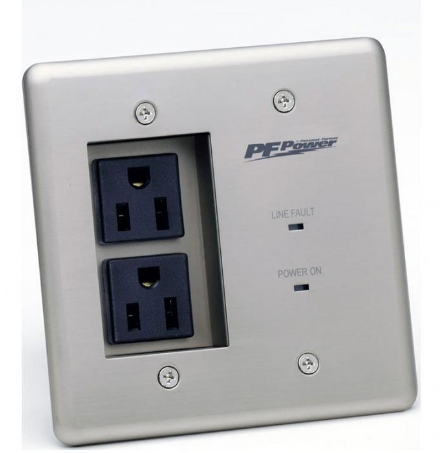 MIW-POWER-PRO-PFP 15 AMP IN-WALL POWER CONDITIONER, 2 OUTLETS, SURGE PROTECTION, EVS, EMI/RF FILTRATION