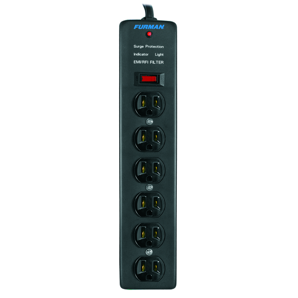 SS-6 AC SURGE STRIP 6 OUTLET