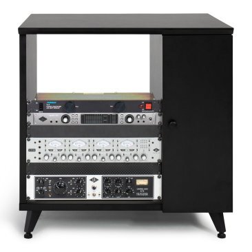 GFW-ELITESIDECAR-BLK CONFIGURABLE 4RU/8RU/12RU ELITE FURNITURE SERIES SIDECAR RACK CABINET / BLACK /  *SHIPS FLAT PACKED*