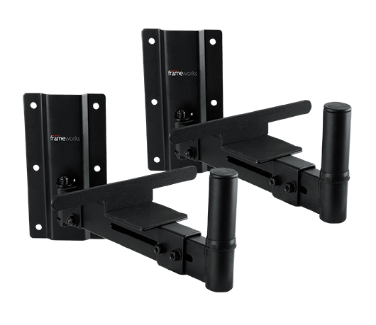 GFW-SPK-WM100 FRAMEWORKS ADJUSTABLE WALL MOUNTABLE SPEAKER STANDS (PAIR) 100 LB WEIGHT CAPACITY