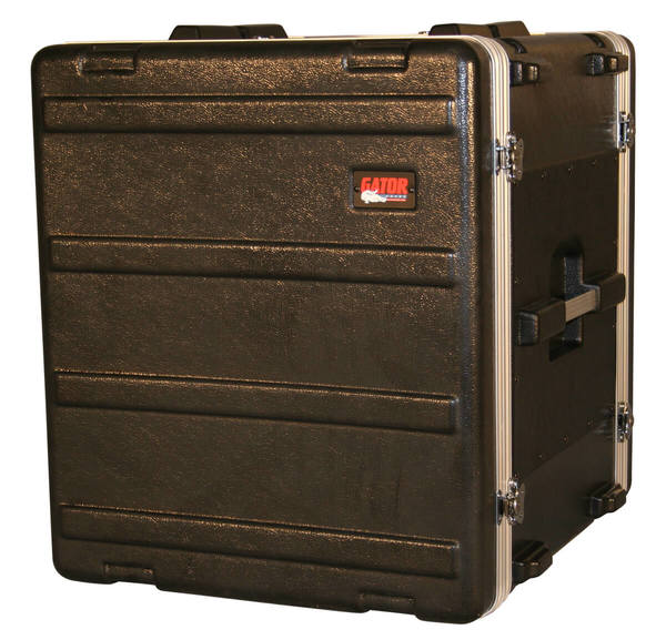 GR-12L MOLDED PE RACK CASE; FRONT, REAR RAILS; 12U; 19" DEEP; LOCKING