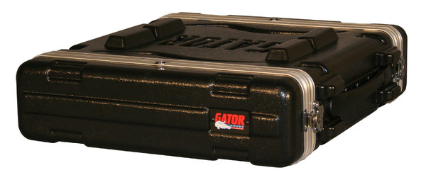 GR-2L 2RU MOLDED PE RACK CASE; FRONT & REAR RAILS; 19" DEEP; LOCKING