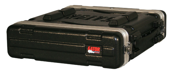 GR-2S MOLDED PE RACK CASE; FRONT, REAR RAILS; 2U; 14.25" DEEP