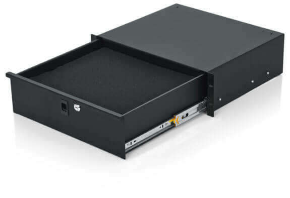 GRW-DRWDF3 GATOR RACKWORKS RACK DRAWER; 14.2" DEEP; LOCKABLE; DICED FOAM INTERIOR; 3U
