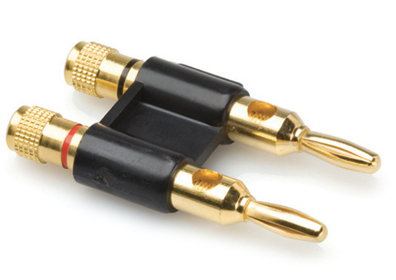 BNA-260BK CONNECTOR, DUAL BANANA, BLACK