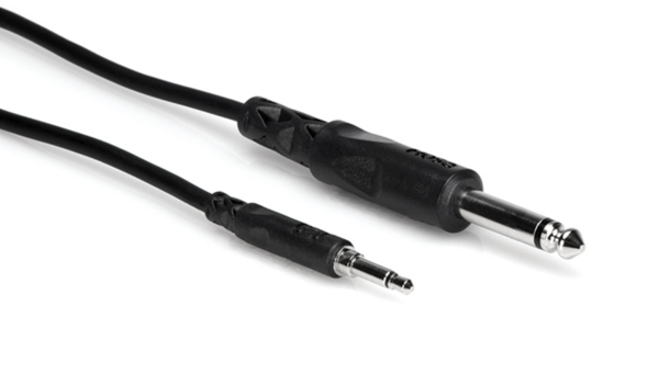 CMP-310 MONO INTERCONNECT, 3.5 MM TS TO 1/4 IN TS, 10 FT