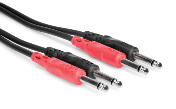 CPP-206 STEREO INTERCONNECT, DUAL 1/4 IN TS TO SAME, 6 M