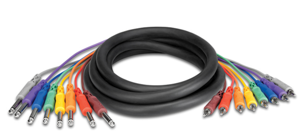CPR-802 UNBALANCED SNAKE, 1/4 IN TS TO RCA, 2 M