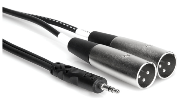 CYX-403M STEREO BREAKOUT, 3.5 MM TRS TO DUAL XLR3M, 3 M