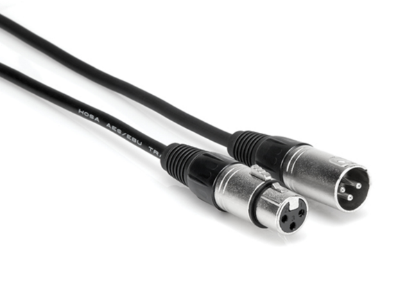 EBU-010 AES/EBU CABLE, HOSA XLR3F TO XLR3M, 10 FT