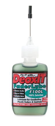 F100L-L25C CAIG DEOXIT FADERLUBE, 100% DROPPER, 25 ML