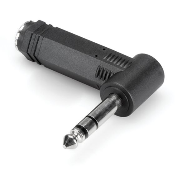 GPP-273 RIGHT-ANGLE ADAPTOR, 1/4 IN TRS TO SAME