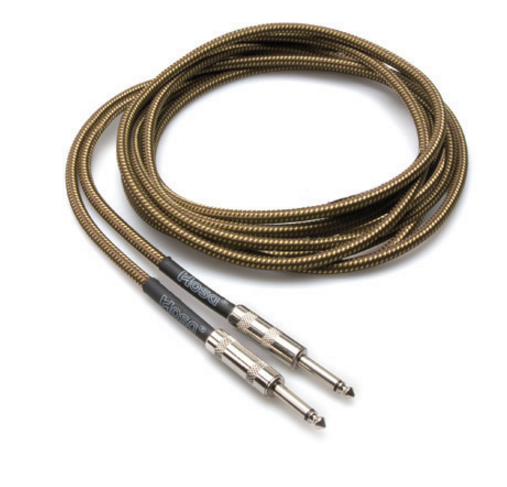 GTR-518 TWEED GUITAR CABLE, HOSA STRAIGHT TO SAME, 18 FT