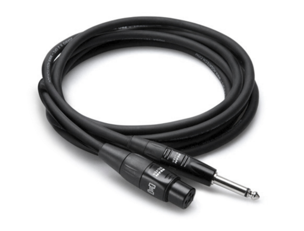 HMIC-010HZ PRO MICROPHONE CABLE, REAN XLR3F TO 1/4 IN TS, 10 FT