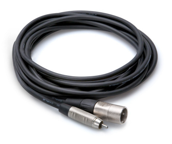 HRX-010 PRO UNBALANCED INTERCONNECT, REAN RCA TO XLR3M, 10 FT