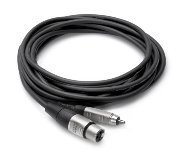 HXR-015 PRO UNBALANCED INTERCONNECT, REAN XLR3F TO RCA, 15 FT