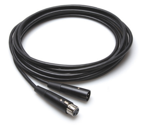 MBL-105 ECONOMY MICROPHONE CABLE, HOSA XLR3F TO XLR3M, 5 FT