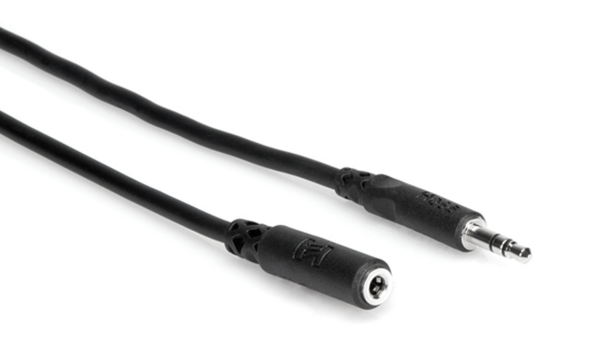 MHE-125 HEADPHONE EXTENSION CABLE, 3.5 MM TRS TO 3.5 MM TRS, 25 FT