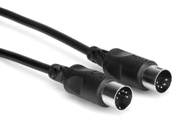 MID-303BK MIDI CABLE, 5-PIN DIN TO SAME, 3 FT