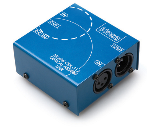 ODL-312 DIGITAL AUDIO INTERFACE, S/PDIF OPTICAL TO AES/EBU