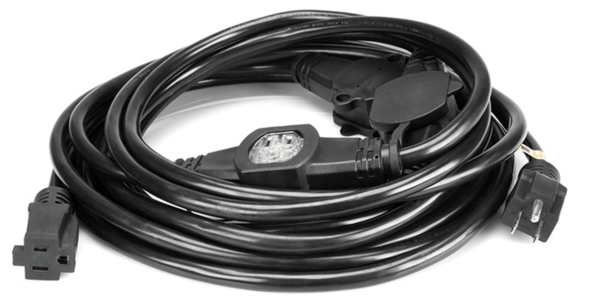 PDX-250 POWER DISTRIBUTION CORD, 6 X NEMA 5-15R TO NEMA 5-15P, 50 FT