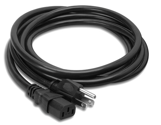 PWC-401.5 POWER CORD, IEC C13 TO NEMA 5-15P, 1.5 FT