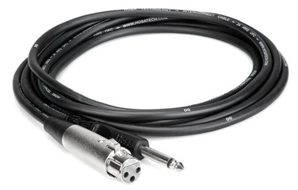 PXF-105 UNBALANCED INTERCONNECT, XLR3F TO 1/4 IN TS, 5 FT