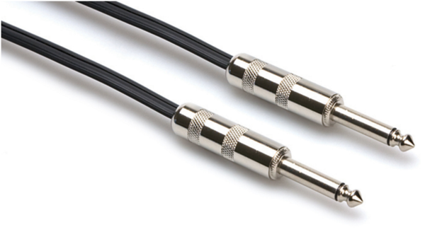 SKZ-620 SPEAKER CABLE, HOSA 1/4 IN TS TO SAME, BLACK ZIP, 20 FT